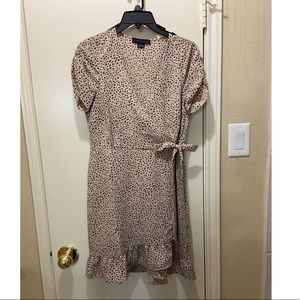 Sanctuary animal print wrap cocktail dress